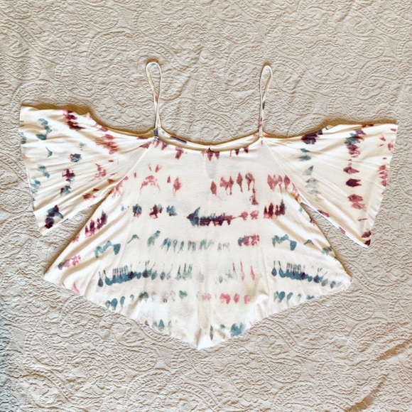 American Eagle: Tie Dye Crop Top Tank Top - Picture 1 of 4